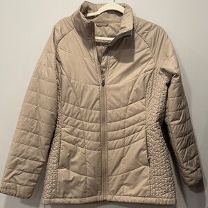 L.L. Bean Women's Beige Puffer Jacket